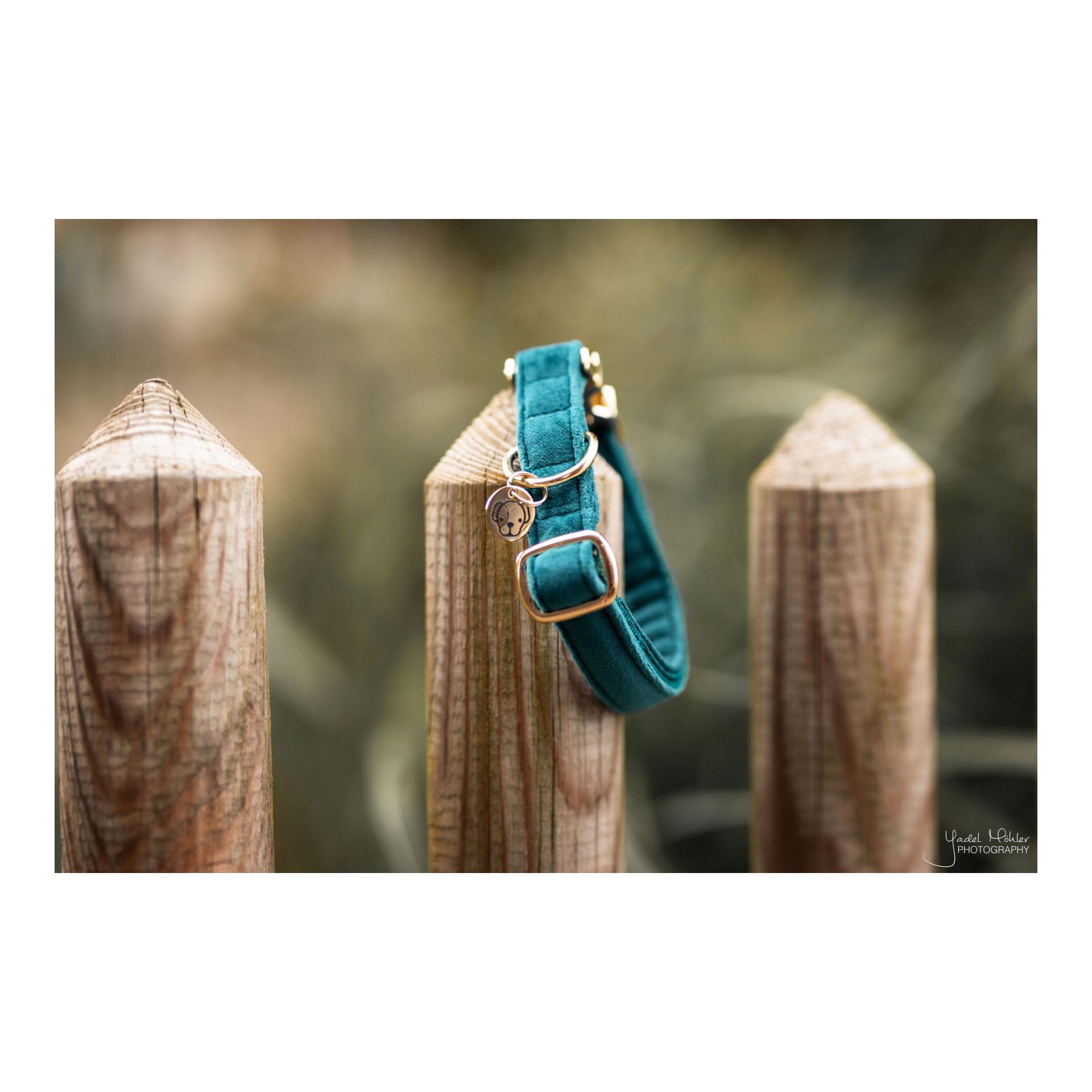 Hundehalsband Velvet - emerald
